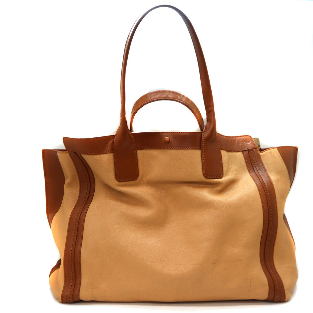 Chloe Allison Tote Bag Beige Brown